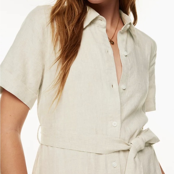 Aritzia - Wilfred - Etna Linen Dress - Picture 5 of 9